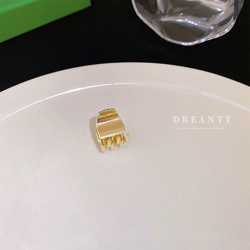 Kẹp Tóc Nhỏ Bằng Kim Loại Họa Tiết Hình Học Phong Cách Mới Cho Nữ