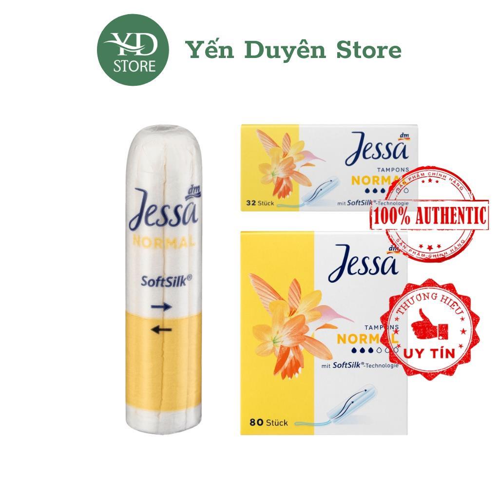 Băng Vệ Sinh Dạng Nút Tampon Jessa Nội Địa Đức, Băng Vệ Sinh Phụ Nữ Tampon Thấm Hút Tốt, Thoải Mái, Tiện Dụng