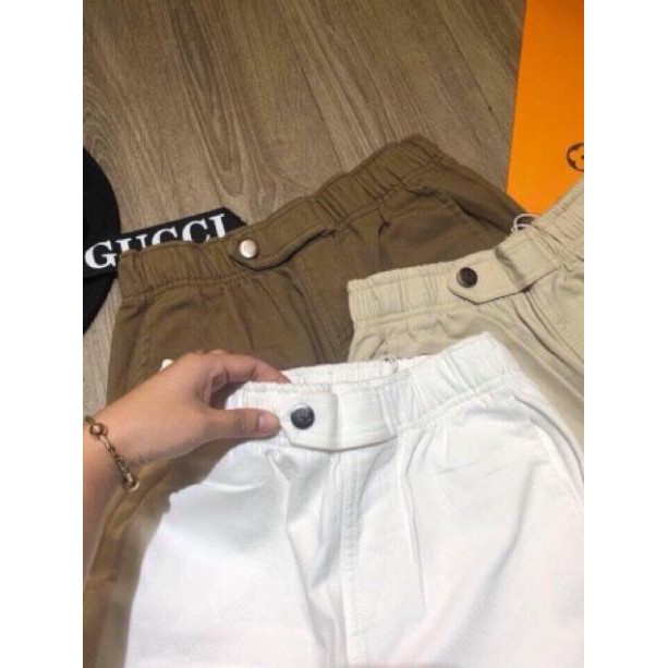 Quần baggy chất liệu kaki dày dặn