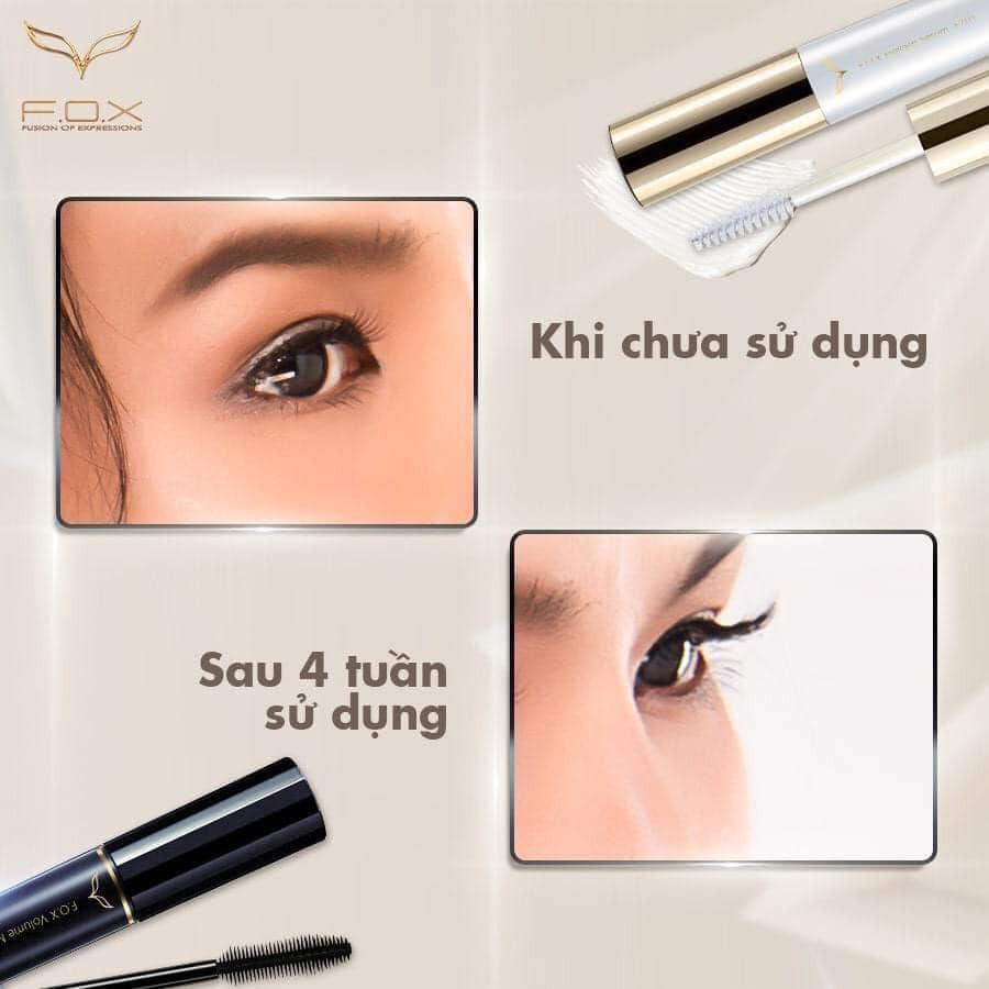 Bộ Đôi Mascara Volume Siêu Dày Và Serum Dưỡng Dài Mi F.O.X | Shopee Việt Nam