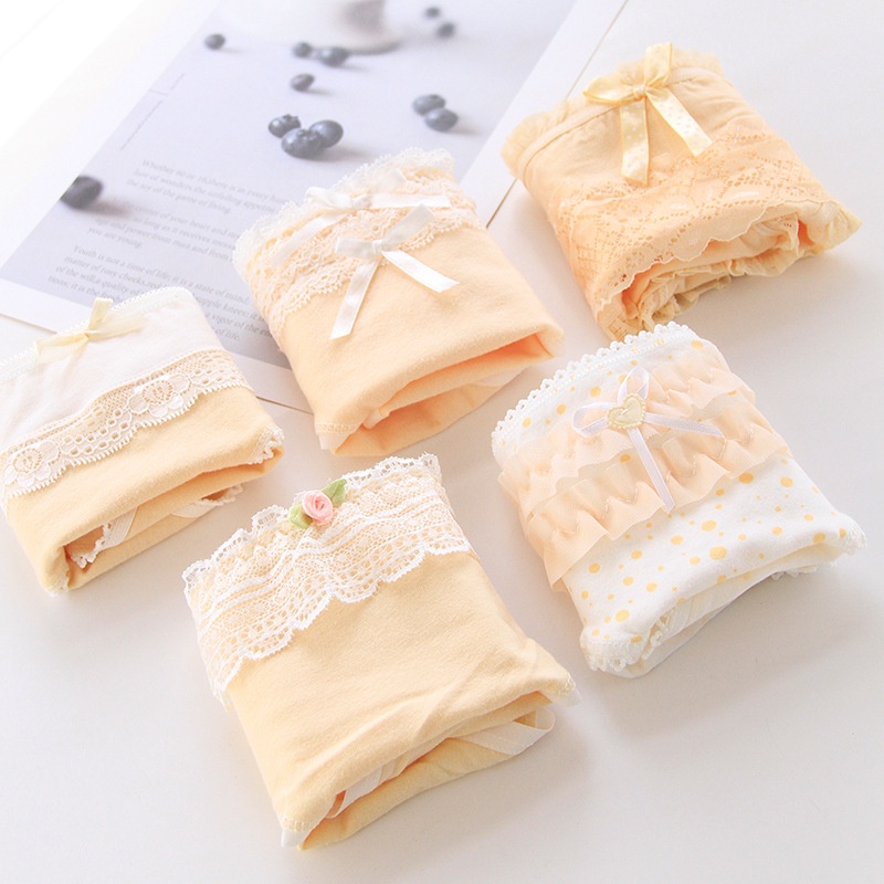 Quần lót nữ FREESHIP Quần Lót Ren công chúa dễ thương - Nội y nữ cotton kháng khuẩn