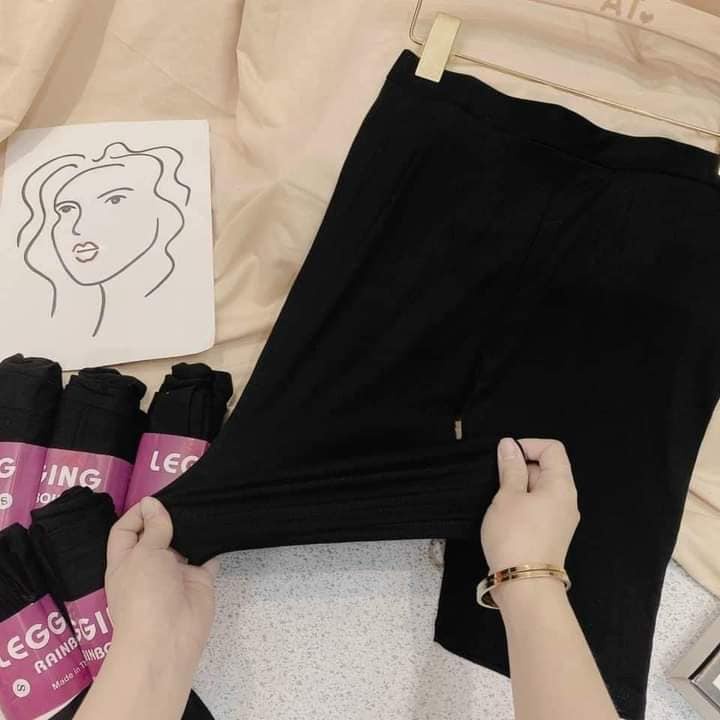 Quần legging nữ lửng cạp cao bigsize nâng mông - quần legging ngố cạp chun mùa hè giá rẻ NAVISA Q01 | BigBuy360 - bigbuy360.vn