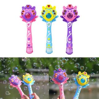 Automatic Bubble Machine Kids Magic Wand Bubble Gun Toy Music Light