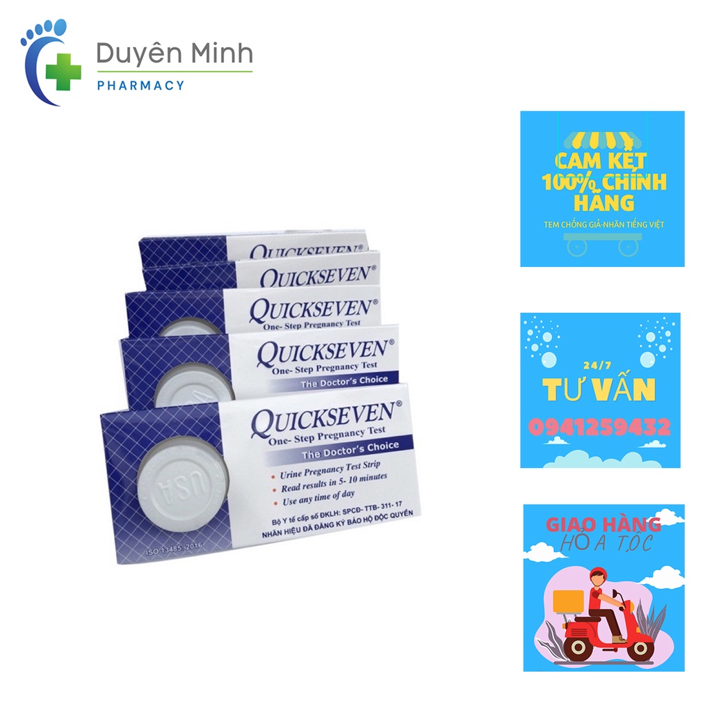 COMBO 6 QUE THỬ THAI QUICKSEVEN CHO KẾT QUẢ NHANH VÀ CHÍNH XÁC