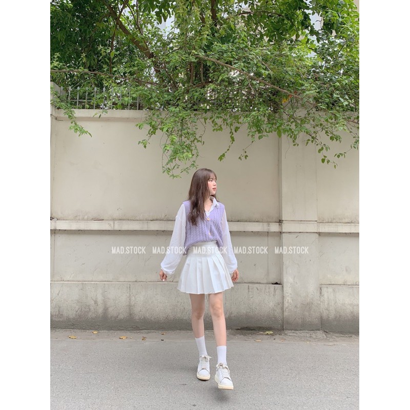 [Mã WASKT304 giảm 15% tối đa 30K đơn 99K] K] 🌿 CHÂN VÁY TENNIS TRẮNG 🌿 CHÂN VÁY XẾP LY | BigBuy360 - bigbuy360.vn