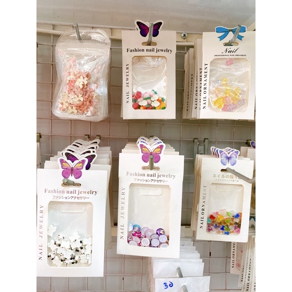Charm nail, charm hoa, phụ kiện hoa nơ đính móng dành cho nail