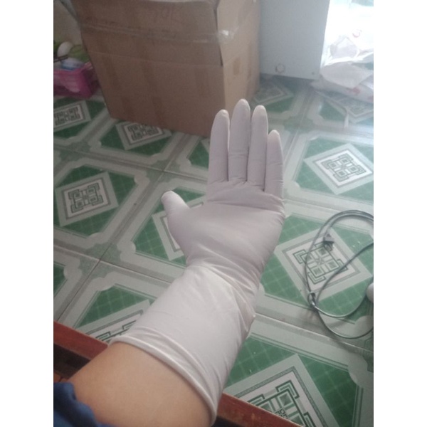 Găng tay cao su y tế nhập khẩu Malaysia Nitrilstat Glove không bột siêu dai, siêu bền