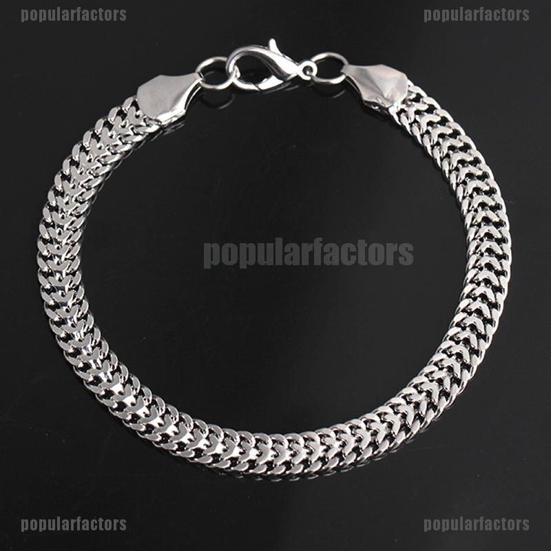 Vòng Tay Dây Xích Bằng Thép Không Gỉ Sang Trọng