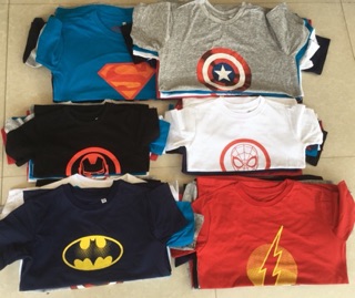 Áo bé trai xuất dư Marvel, DC Comic
