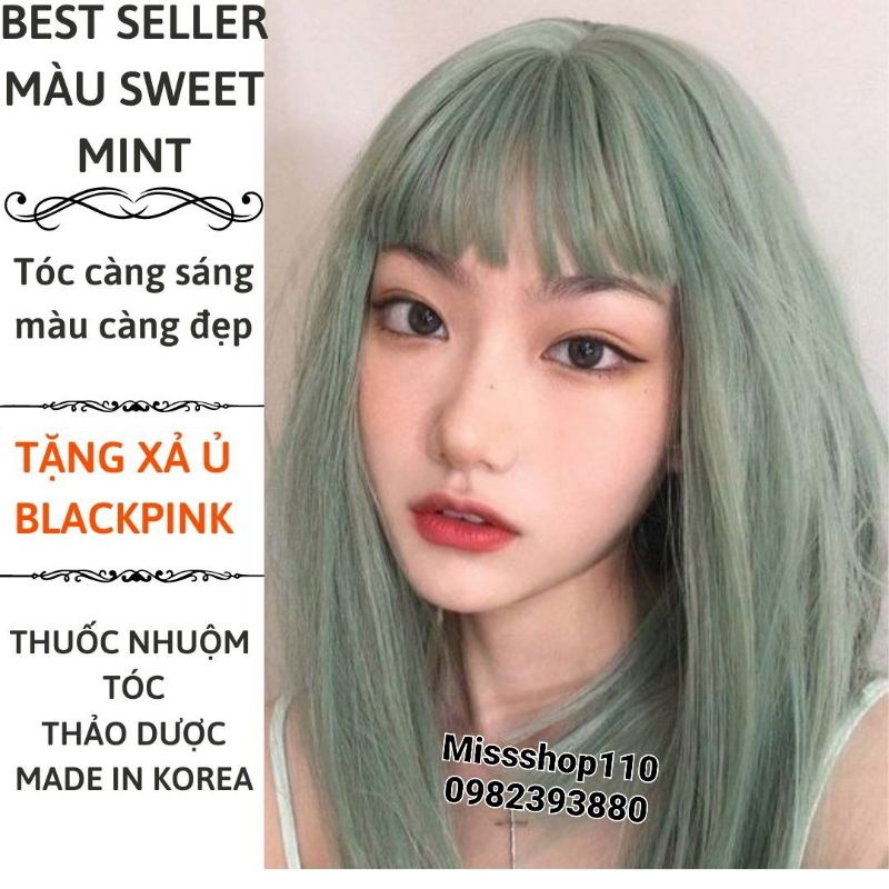 THUỐC NHUỘM TÓC MÀU SWEET MINT THẢO DƯỢC HÀN QUỐC