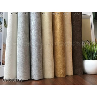 giấy dán tường trơn 10m- Vân sước KHÔNG keo công nghệ  ĐỨC cao cấp- giấy mầu ghi ,mầu vàng,dán phòng khách,phòng ngủ
