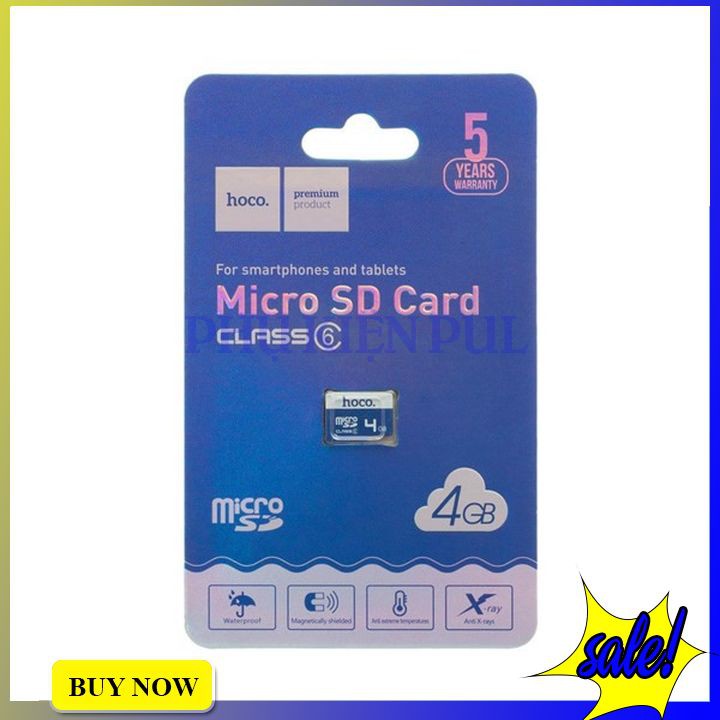 Thẻ nhớ Micro sd class 6 Hoco 4gb - blue