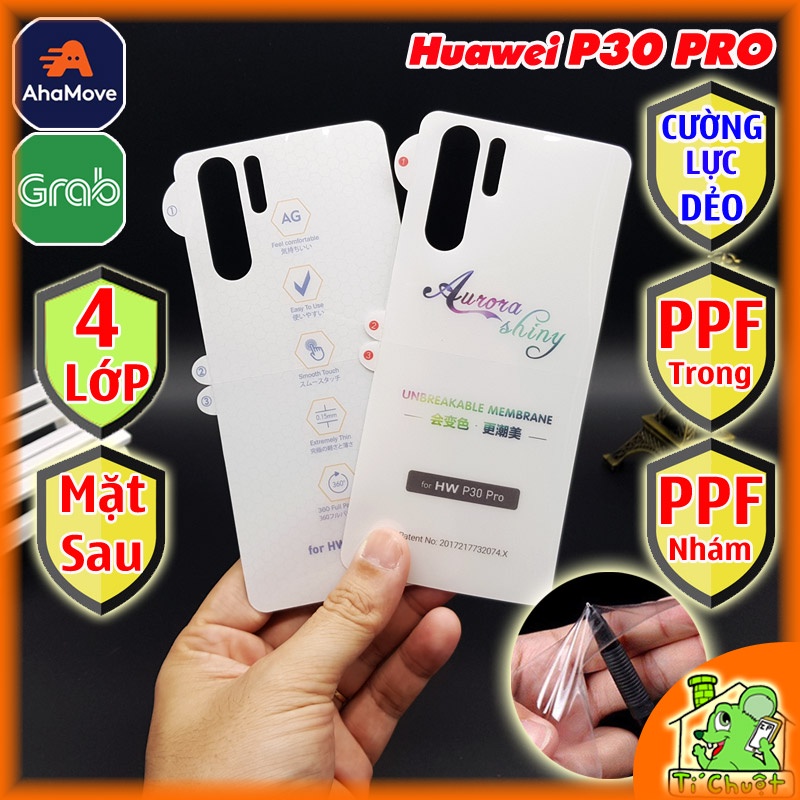 [Mặt Sau] Dán CL Dẻo PPF Huawei P30 PRO Cường Lực Dẻo Trong Suốt/ Nhám