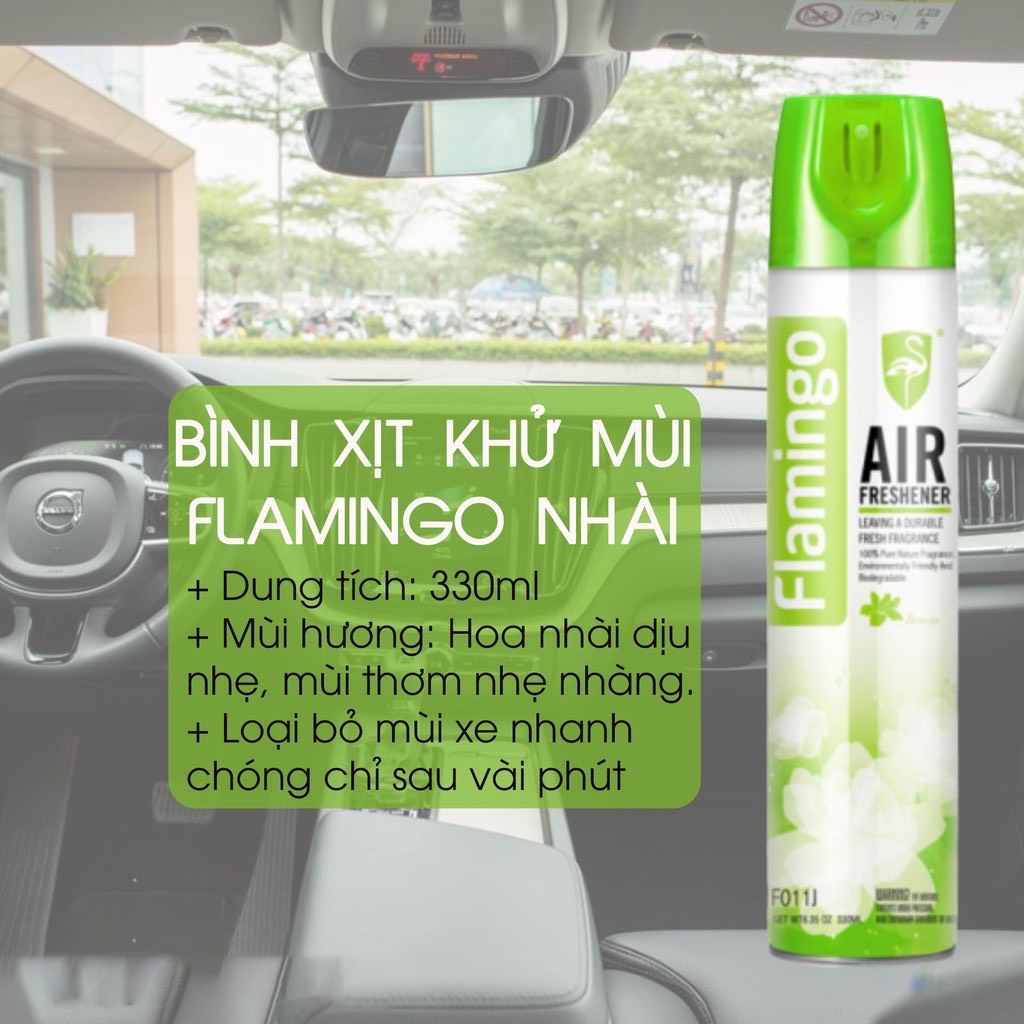 Nước Hoa Xịt Khử Mùi Hôi Ô Tô Hương Trái Cây Cao Cấp Flamingo F011 330ml