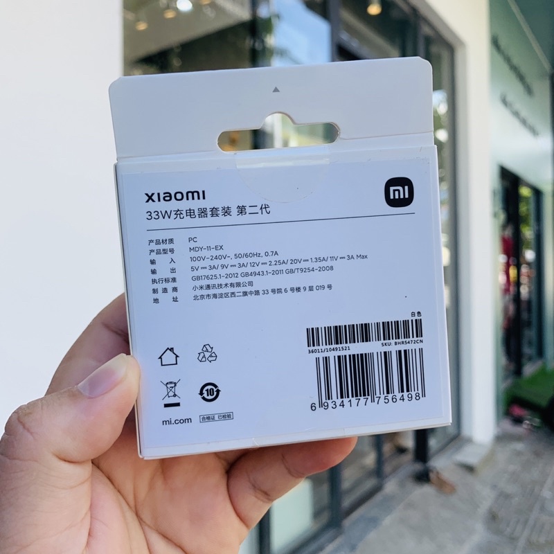 Bộ sạc nhanh Xiaomi 33w 55w 67w chính hãng Xiaomi nội địa Dòng ra TypeC 3A 6A mới 100% Fullbox kèm cáp