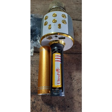 Loa WS-858 Bluetooth hát KaraOke mini cầm tay đa năng,có khe thể nhớ micro,USB,...tặng thẻ 4GB có sẵn nhạc mp3..
