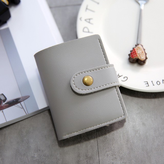 Ví nữ mini cầm tay khóa bấm đựng thẻ ATM, card, GPLX... 4 màu | BigBuy360 - bigbuy360.vn