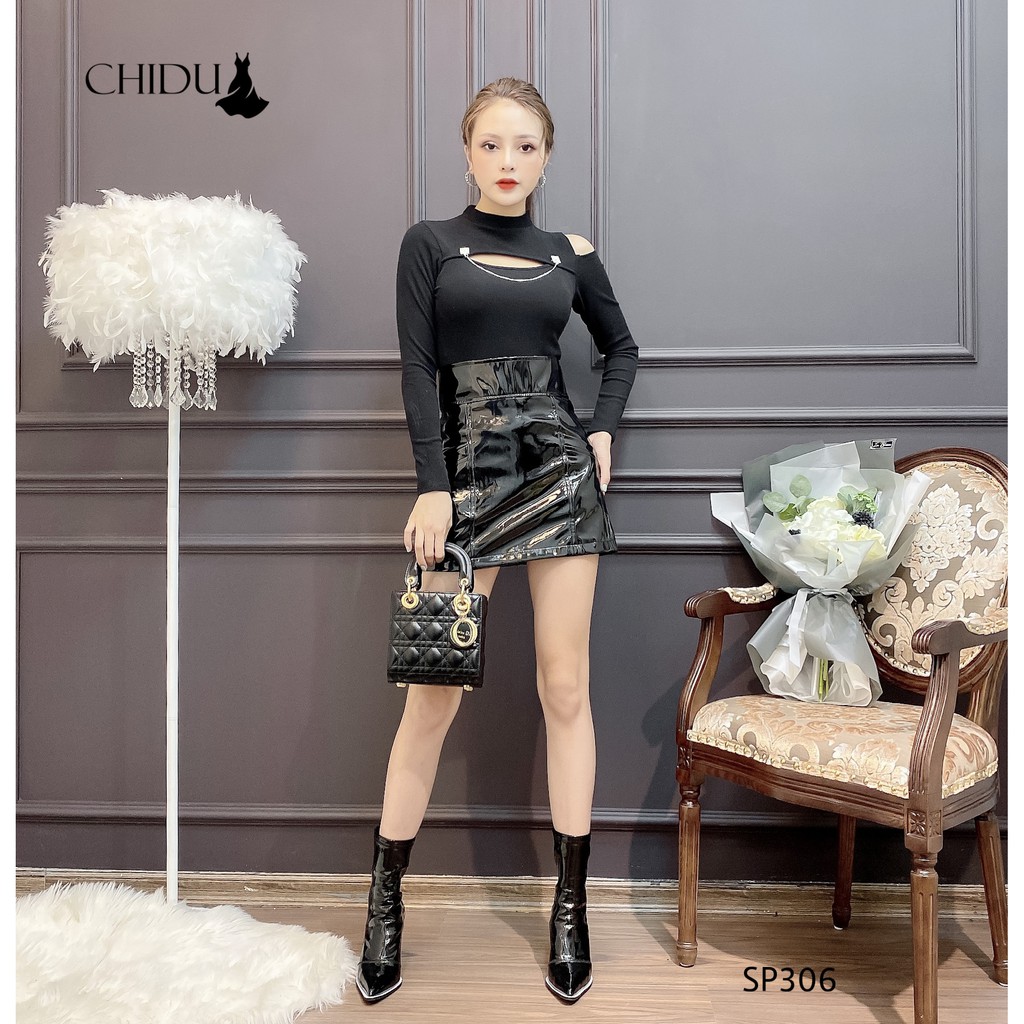 CHIDU áo len tăm dài tay phối xích - SP306 | BigBuy360 - bigbuy360.vn