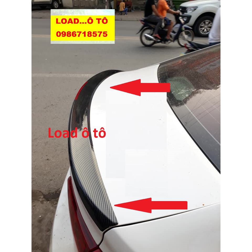 Đuôi Gió Liền Cốp Xe Huyndai Accent 2023-2018 Mẫu Vân Carbon Cao Cấp Nhất Thị Trường