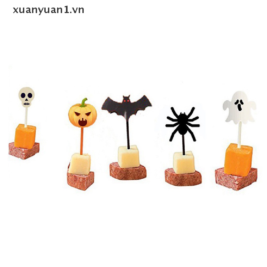 Nĩa Ăn Trái Cây Hình Hoạt Hình Phong Cách Halloween Xinh Xắn