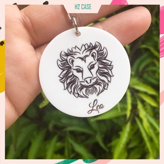 Móc khóa mica in 12 cung hoàng đạo ( in 2 mặt)