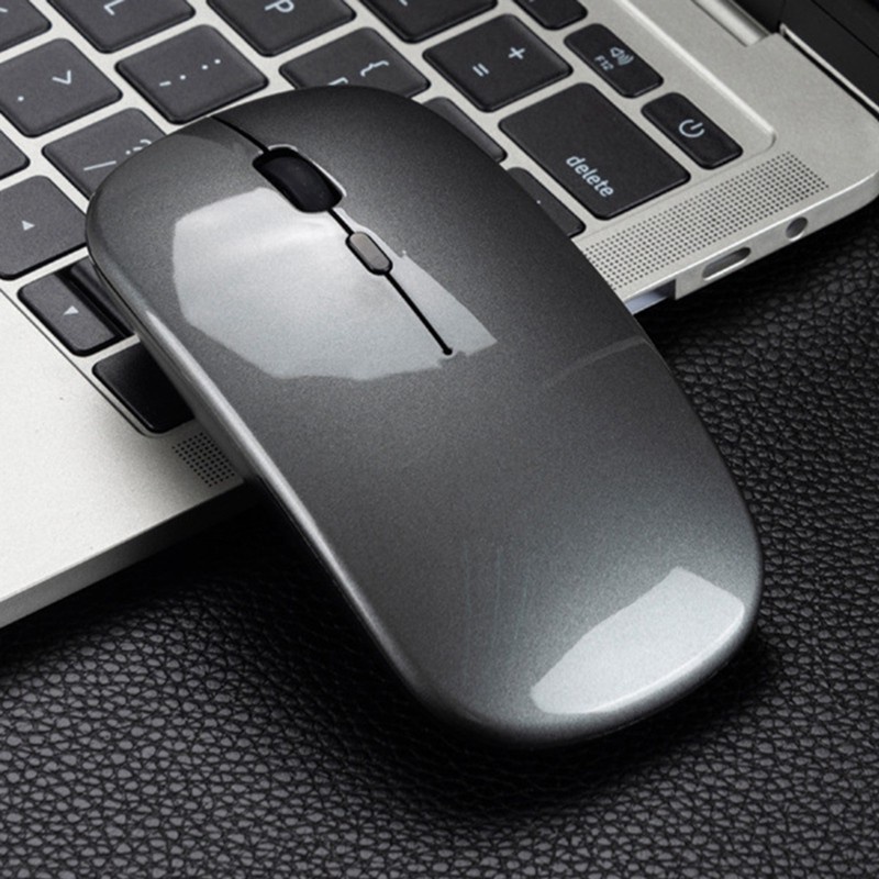 Bluetooth & 2.4G Dual e Wireless Mouse for PC,Computer(Gray)