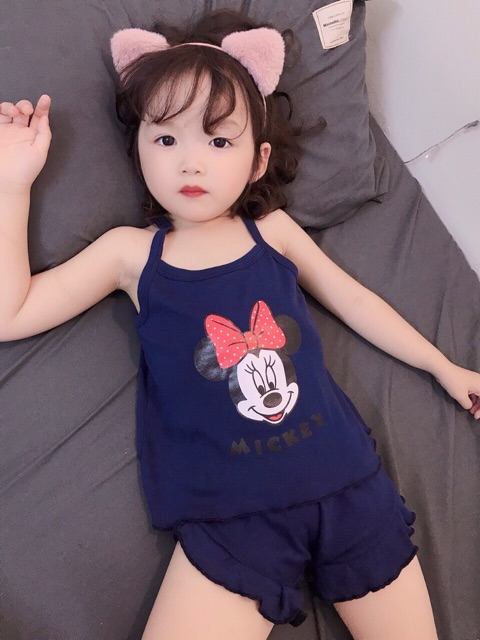 Set 2 dây chip Mickey cho bé gái