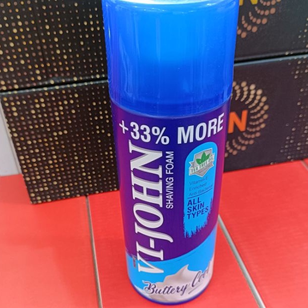 Bọt cạo râu  Vi-John trà xanh 420ml