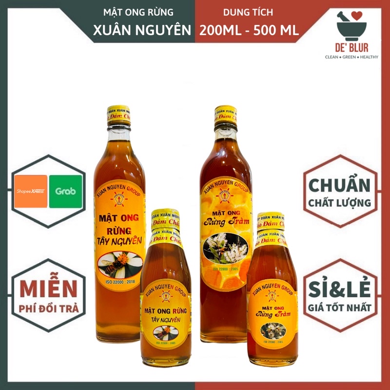 | NGUYÊN CHẤT 100% | Mật Ong Rừng Xuân Nguyên  /  Tốt Cho Sức Khoẻ / Chai 200ML - Chai 500ML