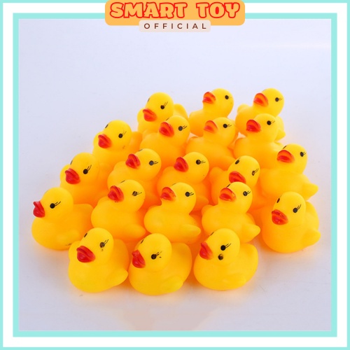 Đồ chơi nhà tắm vịt thả bồn tắm, set 4 mẹ con vịt kêu chíp chíp vui nhộn dành cho bé yêu