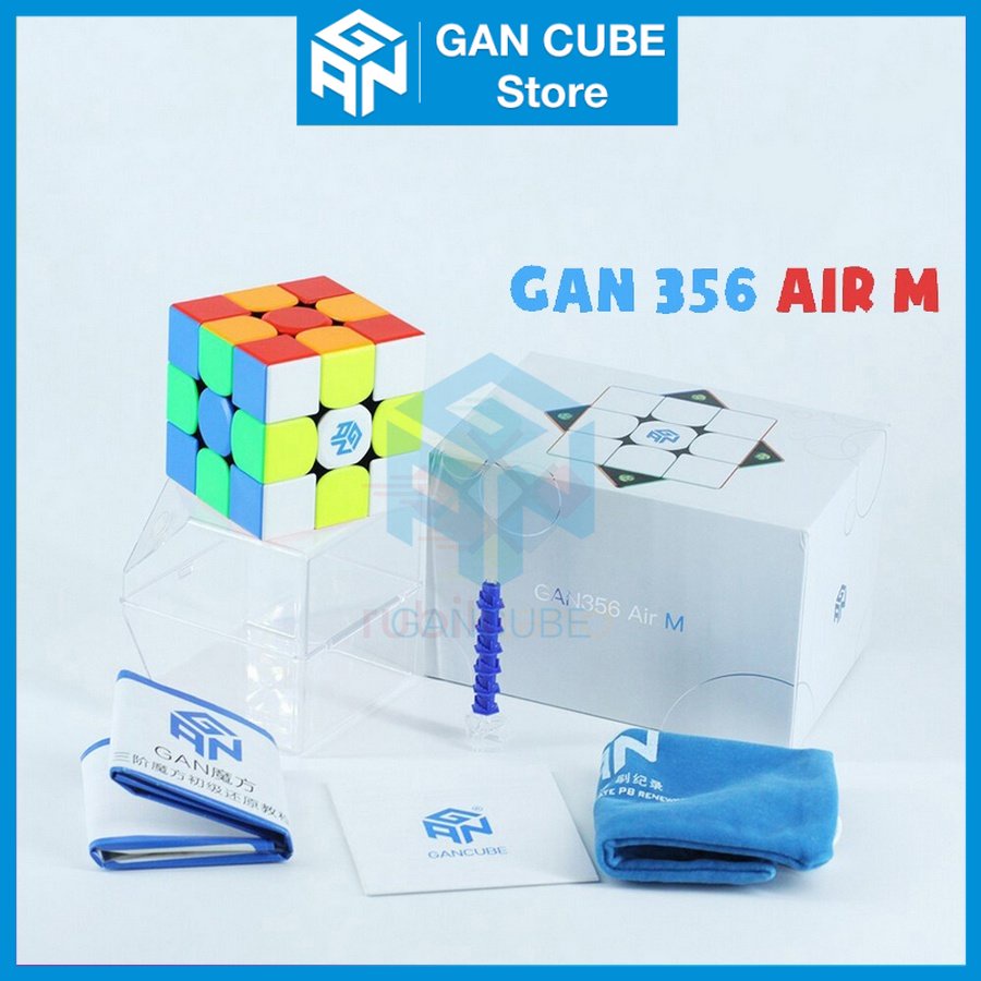 Rubik Gan 356 Air M Nam Châm Cao Cấp Gan356 Air M Rubic 3x3 Stickerless Không Viền Đồ Chơi Trí Tuệ - GAN CUBE Store