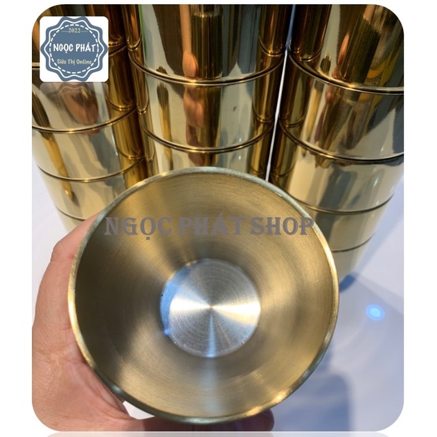 LY INOX 304 CAO CẤP 350ML MẶT CẮT KIM CƯƠNG SIÊU ĐẸP, SIÊU SANG, MÀU VÀNG ĐỒNG