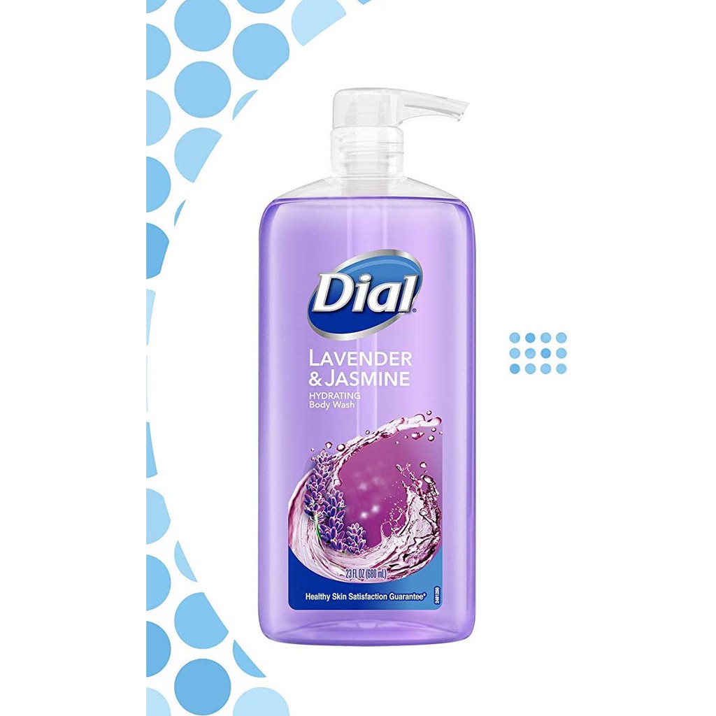 Sữa tắm hương hoa lài &amp; oải hương Dial Hydrating Body Wash Lavender &amp; Jasmine 680ml (Mỹ)