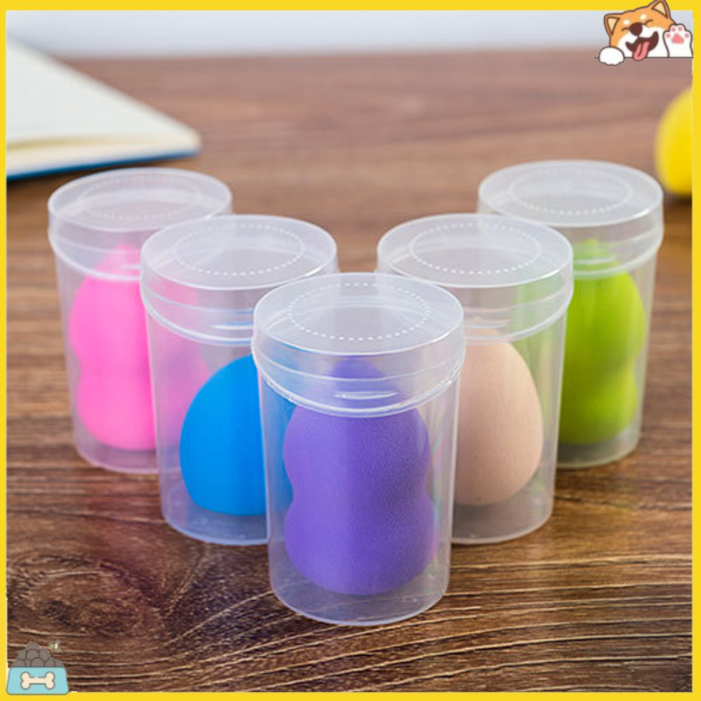 Hộp nhựa đựng mút trang điểm tiện lợi