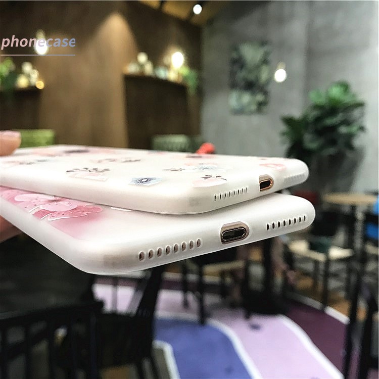 Ốp điện thoại mềm hình hoa siêu mỏng cho IPhone X 11 6 7 6S 8 Plus 12 mini 12 pro max Se 2020 6SPlus 7Plus 6Plus 8Plus XS