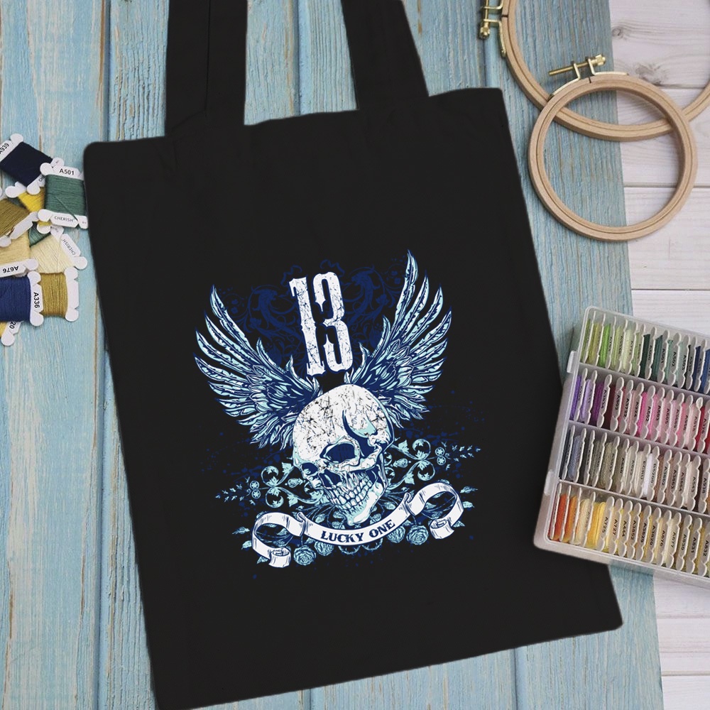 Túi vải, túi Tote (màu đen) ART WORK PRO 3 - Mẫu 4 vải canvas dày đẹp cho nữ có khóa miệng đi học đi chơi.