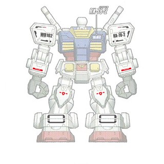 Decal nước SD CS Gundam RX 78