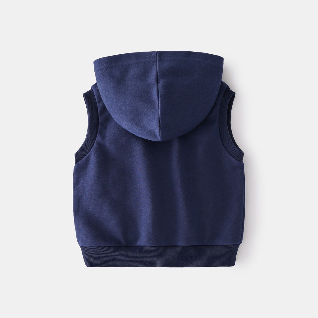 Áo Khoác Gile Có Mũ Bé Trai, Áo Khoác Cho Bé Chất Nỉ Da Cá Cao Cấp Cho Bé từ 7-28kg - LILA KIDS