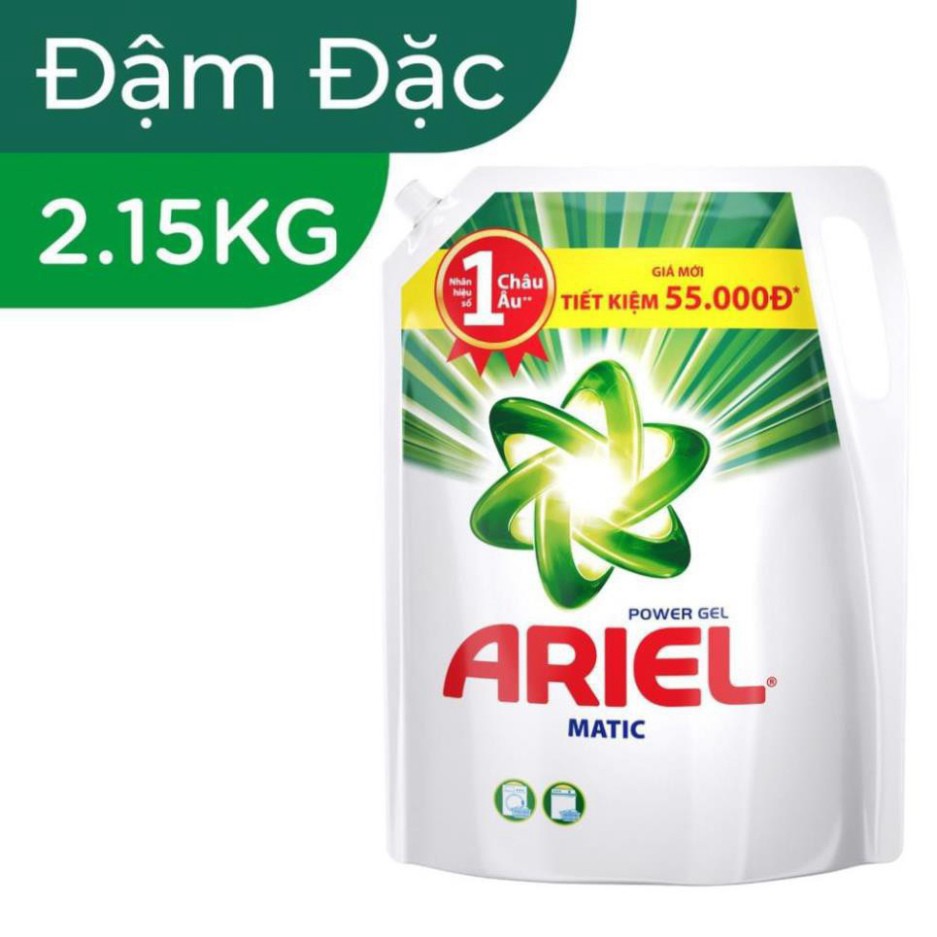 Nước giặt Ariel Matic [𝐅𝐑𝐄𝐄𝐒𝐇𝐈𝐏] túi 2.15kg