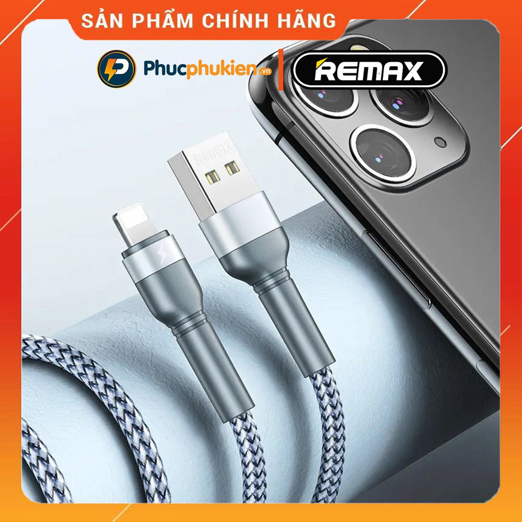 Dây sạc 2m chính hãng Remax 124i hỗ trợ sạc 2.4A dành cho 14 pro max trở xuống Phúc Phụ Kiện Remax | BigBuy360 - bigbuy360.vn