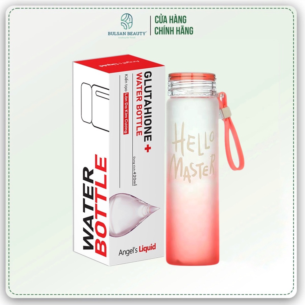 [HB Gift] Bình nước thuỷ tinh phong cách Angel's Liquid Hello Master Water Bottle 420ml