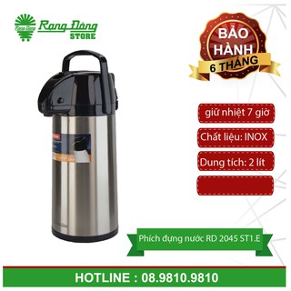 Phích bơm cao cấp Rạng Đông 2L 2045 ST1.E