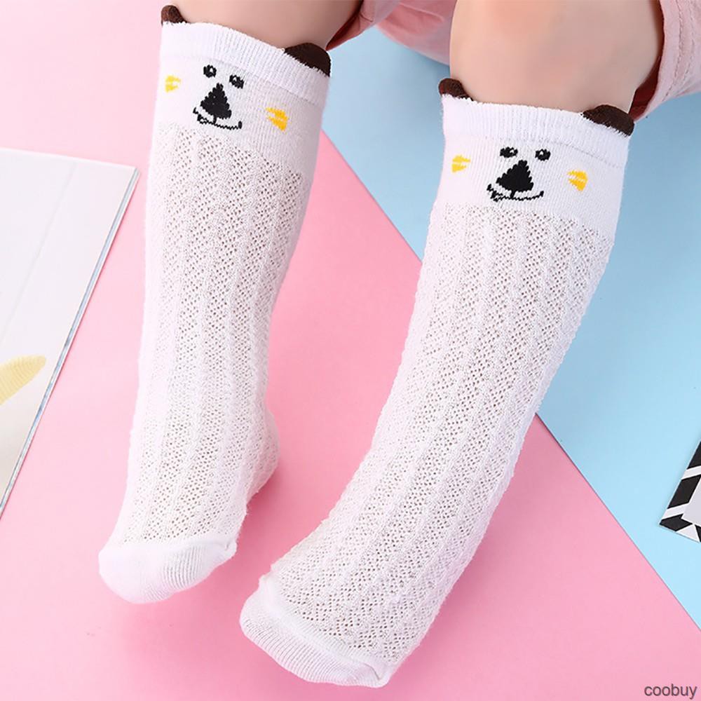 Vớ Cotton Giữ Ấm Chống Trượt Thoáng Khí Cho Bé Gái Sơ Sinh