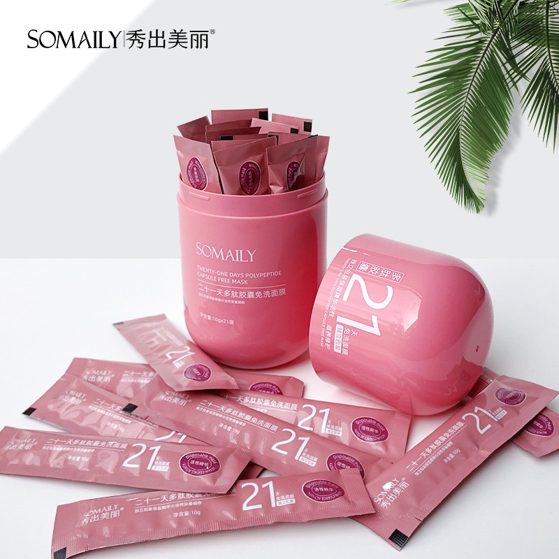 Mặt Nạ Ngủ Dạng Viên Nang Chứa Peptides 21 Ngày Giúp Làm Sáng Tông Màu Da