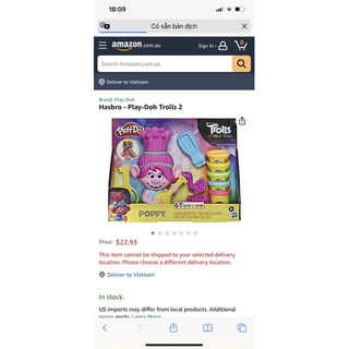 Đất nặn Playdoh tạo mẫu tóc cho Poppy Trolls
