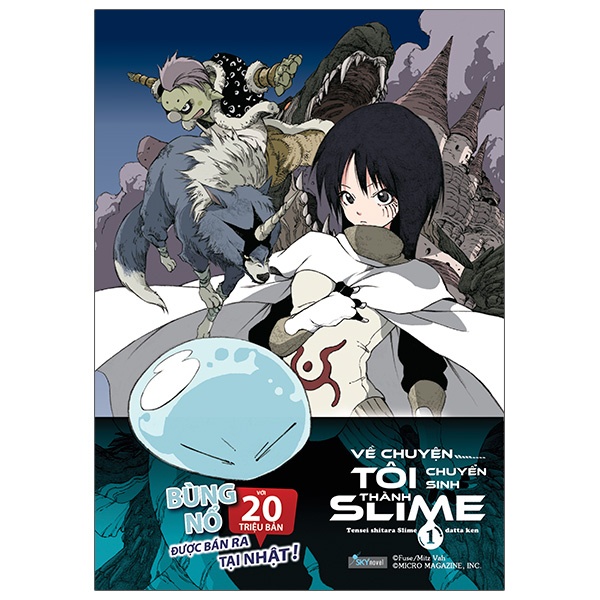 Sách Skybooks - Về Chuyện Tôi Chuyển Sinh Thành Slime - Tập 1