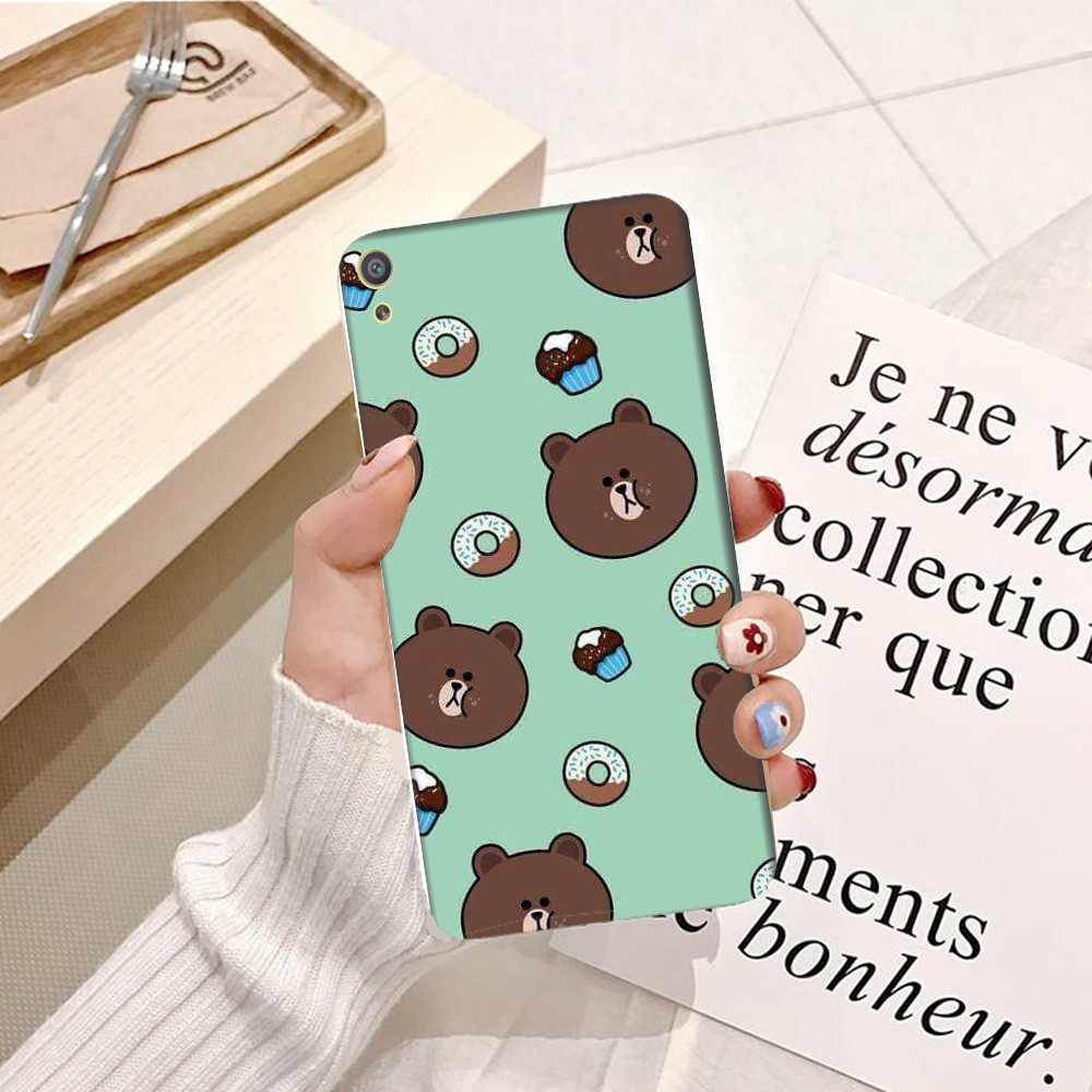Ốp lưng Sony XA Ultra Silicon dẻo hình Gấu Nâu Cute