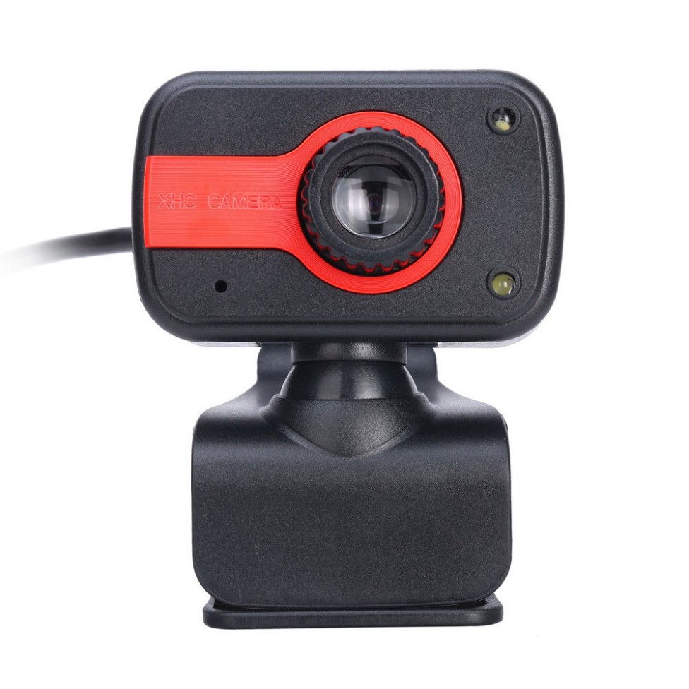 (Bảo hành 06 tháng) Webcam mini Kẹp có mic dùng cho máy tính có tích hợp mic và đèn Led trợ sáng - Webcam để bàn V3