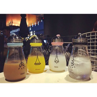 BÌnh nước thủy tinh bóng đèn 450ml