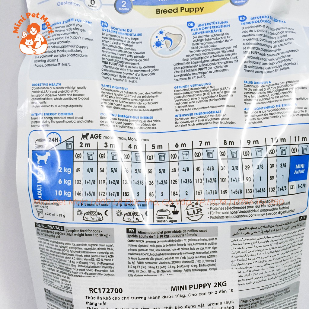 [2kg] Thức ăn hạt cho chó con giống nhỏ ROYAL CANIN MINI